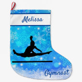 Gymnastik Snowflake Weihnachten Strumpf auf Bars Großer Weihnachtsstrumpf (Vorderseite)