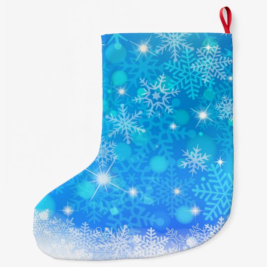 Gymnastik Snowflake Weihnachten Strumpf auf Bars Großer Weihnachtsstrumpf (Rückseite)