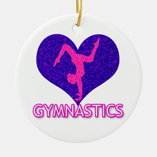 Gymnastik Sparkle Keramik Ornament (Vorne)
