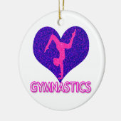 Gymnastik Sparkle Keramik Ornament (Links)