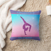 Gymnastik Sparkle Pastel Girly Throw Kissen (Decke)