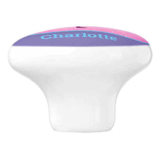 Gymnastik Sparkle Pastell Keramik Pull Keramikknauf (Seitenansicht)