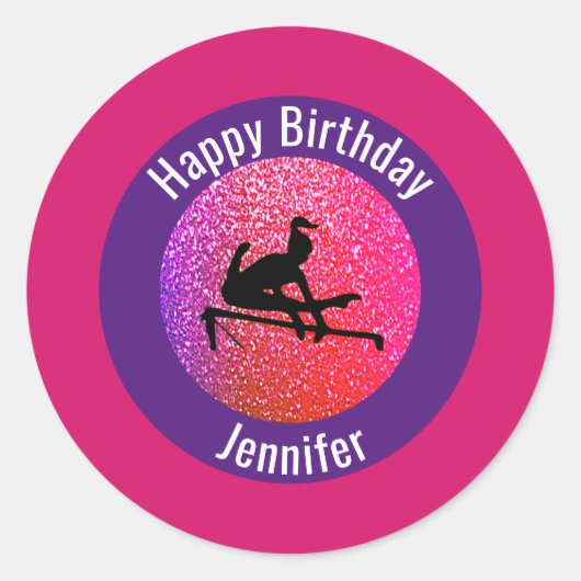 Gymnastik Sparkle Uneven Bars Stickers (Vorderseite)