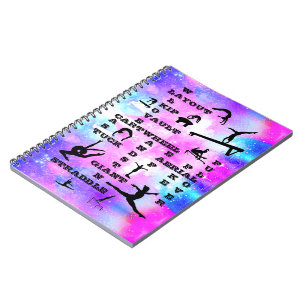 Gymnastik Spiral Foto Notebook für Mädchen Notizblock