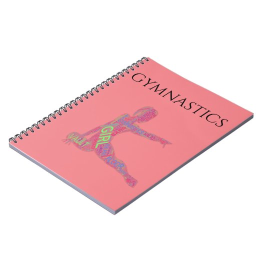 Gymnastik Spiralheft. Notizblock (Linke Seite)
