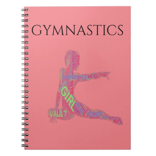 Gymnastik Spiralheft. Notizblock (Vorderseite)