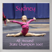 Gymnastik Splits Poster (Vorne)