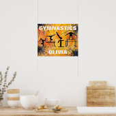 Gymnastik Spooky Spiderweb Halloween Poster (Küche)