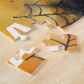 Gymnastik Spooky Spiderweb Halloween Puzzle (Seite)