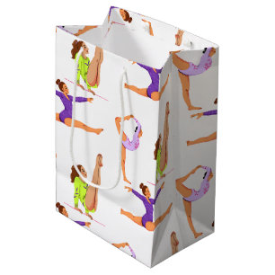 Gymnastik springen Cartwheels Geburtstagsparty Gif Mittlere Geschenktüte