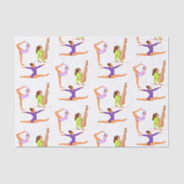 Gymnastik springen Cartwheels Geburtstagsparty Gif Seidenpapier