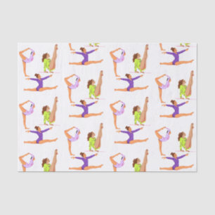 Gymnastik springen Cartwheels Geburtstagsparty Gif Seidenpapier