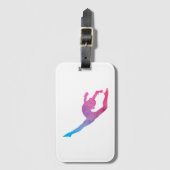 Gymnastik-Sprungs-Gepäckanhänger Gepäckanhänger (Vorderseite Vertikal)