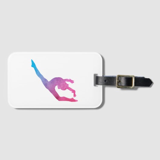 Gymnastik-Sprungs-Gepäckanhänger Gepäckanhänger (Vorderseite (Horizontal))