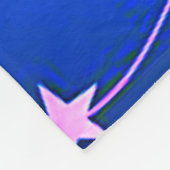 Gymnastik Sterne Rosa und Blau Personalisiert Fleecedecke (Ecke)