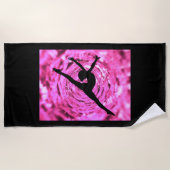 Gymnastik Strandtuch. Strandtuch (Vorderseite)