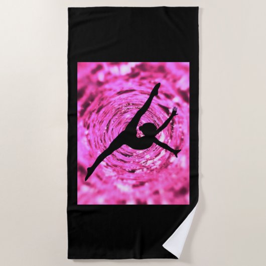 Gymnastik Strandtuch. Strandtuch (Vorderseite)