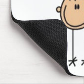 Gymnastik Strichmännchen Mousepad (Ecke)