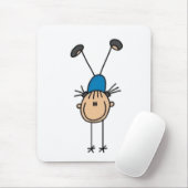 Gymnastik Strichmännchen Mousepad (Mit Mouse)