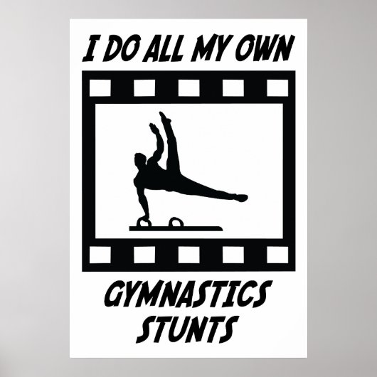 Gymnastik Stunts Poster (Vorne)