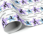 Gymnastik Superstar Geschenkpapier (Rolleneckpunkt)