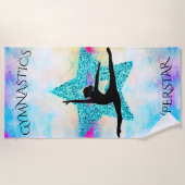 Gymnastik Superstar Strandtuch (Vorderseite)