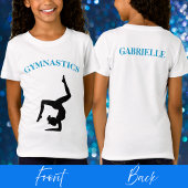 Gymnastik T - Shirt für Mädchen Personalisiert