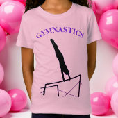 Gymnastik T - Shirt Uneven Bars Gigant mit Namen