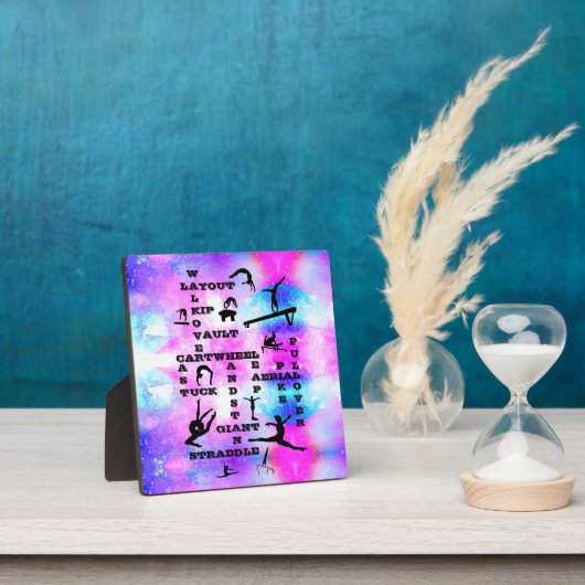 Gymnastik Tabletop Plaque mit Easel Fotoplatte (InSitu)