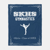 Gymnastik Team Fleece Med White Text Blankon (Vorderseite)