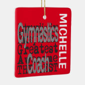 Gymnastik Trainer Extraordinaire CUSTOM Keramikornament (Rechts)