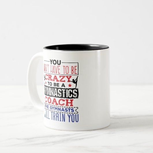 Gymnastik-Trainer Gefälliges Geschenk Zweifarbige Tasse (Vorderseite Links)