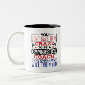 Gymnastik-Trainer Gefälliges Geschenk Zweifarbige Tasse (Links)