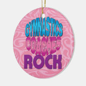 Gymnastik-Trainer-Geschenk Keramikornament (Links)