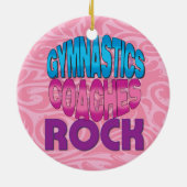 Gymnastik-Trainer-Geschenk Keramikornament (Hinten)