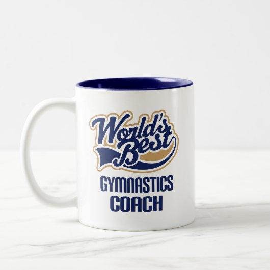 Gymnastik-Trainer-Geschenk Zweifarbige Tasse (Links)