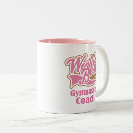 Gymnastik-Trainer-Geschenk Zweifarbige Tasse (VorderseiteRechts)