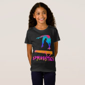 Gymnastik Tropische Krawatte-Dye Balanceabstimmung T-Shirt (Vorne ganz)