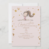 Gymnastik Tumble & Twirl Geburtstagsparty II Einladung (Vorderseite)