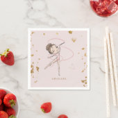 Gymnastik Tumble & Twirl Geburtstagsparty Serviette (Beispiel)