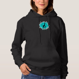 Gymnastik Türkis Aqua Blue Gymnasium Handstand Hoodie