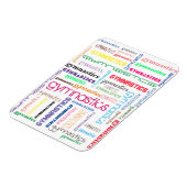 Gymnastik Typografie Flexibles Foto Magnet (Linke Seite)