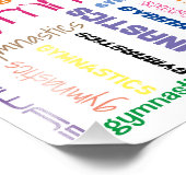 Gymnastik Typografie Foto Erweiterung (Ecke)