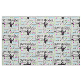 Gymnastik-Typografie-Gewebe Stoff (Fat Quarter (45,7 x 55,9 cm))