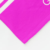 Gymnastik-Typografie mit Monogramm Fleecedecke (Ecke)