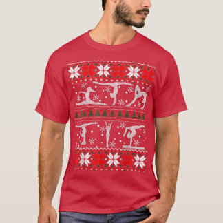 Gymnastik Ugly Christmas Happy Holiday Gymnast Xm T-Shirt
