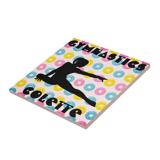 Gymnastik und Donuts Fliese (Seite)