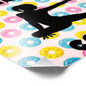 Gymnastik und Donuts Fotodruck (Ecke)