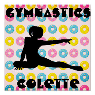 Gymnastik und Donuts Poster