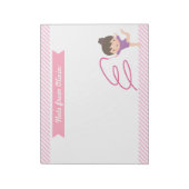 Gymnastik und niedliches Gymnastik Notizblock (Rotiert)